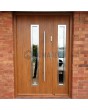 winchester metal house front door with side panel