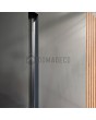 LIM RAIL5 - aluminium front door with vertical slats made of aluminium profiles