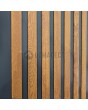 LIM RAIL5 - aluminium front door with vertical slats made of aluminium profiles