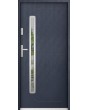 Sta Hadar - exterior metal front entry door with glass