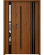 Sta Almeida Trois Duo Noir - security front door with side panel