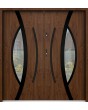 Sta Pegasus Double Noir - high-quality exterior steel double door with black frame arround glass