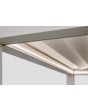 Wall mounted bioclimatic aluminium outdoor pergola