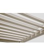 Wall mounted bioclimatic aluminium outdoor pergola