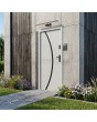 White modern single front door