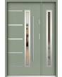 Sta Picard Duo - stainless steel front door with one side panel