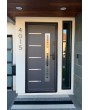 Security external dark anthracite single steel door 
