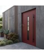 Claret violet aluminium entry door