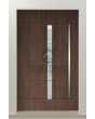 LIM AP16 - high performance modern aluminum entry door with glass