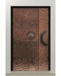PIVOT B1 - aluminium pivot door covered with copper-plated stainless steel sheet