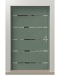 PIVOT C7 - Modern Pivot Entry Door with horizontal glass