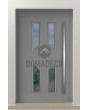 PIVOT CL11 - glazed traditional aluminium pivot door with decorative frame