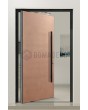 PIVOT Copper - aluminium pivot door with a copper coating