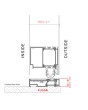 PIVOT C20 - aluminium pivot door with glass