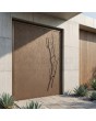 Brown Pivot exterior door coated with liquid metal