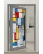 PIVOT SG1 - Stained Glass External Aluminium Pivot Door