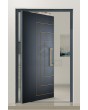 PIVOT V14 - aluminum pivot front door with stripes