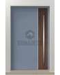 PIVOT V22 - aluminium front door with wooden decor