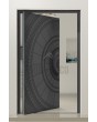 PIVOT V63 - aluminium pivot entry door with milled pattern