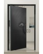 PIVOT V63 - aluminium pivot entry door with milled pattern