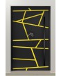 PIVOT W360 - modern aluminium pivot door with stripes