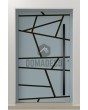 PIVOT W360 - modern aluminium pivot door with stripes