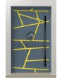 PIVOT W360 - modern aluminium pivot door with stripes