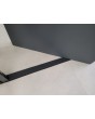 PIVOT M18 - aluminium pivot door with yellow brass texture of milled metal