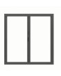 2 panels Aluminium Bifold Doors