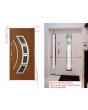Linx - 1007x2030mm with frame (95cm door) black front door