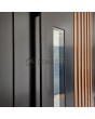 LIM RAIL4 - aluminium entry door with vertical slats made of aluminium profiles