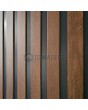 LIM RAIL4 - aluminium entry door with vertical slats made of aluminium profiles
