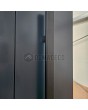 LIM RAIL4 - aluminium entry door with vertical slats made of aluminium profiles