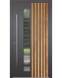 LIM RAIL4 - aluminium entry door with vertical slats made of aluminium profiles