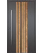 LIM RAIL5 - aluminium front door with vertical slats made of aluminium profiles