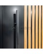 PIVOT RAIL5 - aluminium pivot door with vertical slats made of aluminium profiles