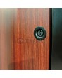 LIM RAIL6 double - aluminium front double door with black vertical slats made of aluminum profiles