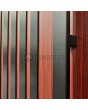 LIM RAIL6 double - aluminium front double door with black vertical slats made of aluminum profiles