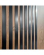 LIM RAIL6 - aluminium front  door with black vertical slats made of aluminium profiles