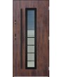 Sta Hevelius noir - steel modern entry door with glass