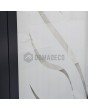 LIM Glass S23 - aluminium front door milk with transparent adress