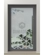 LIM Glass S12 - external frosted front door with transparent decor