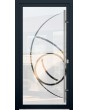 LIM Glass S16 -  aluminium frosted front door with transparent decor