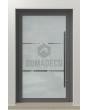LIM Glass S2 - frosted main door with two transparent stripe