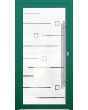 LIM Glass S20 -  aluminium front door milk with transparent decor