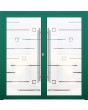 LIM GLASS double S - frosted aluminium double door with transparent motif