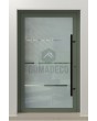 LIM Glass S3 - frosted main door with three transparent stripe