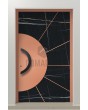 PIVOT Sahara - aluminium pivot door covered with Sahara Noir sintered quartz and copper sheet