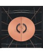 LIM Sahara double - aluminium double door covered with Sahara Noir sintered quartz and copper sheet