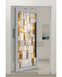 PIVOT SG2 - Custom Stained Glass external aluminium pivot door